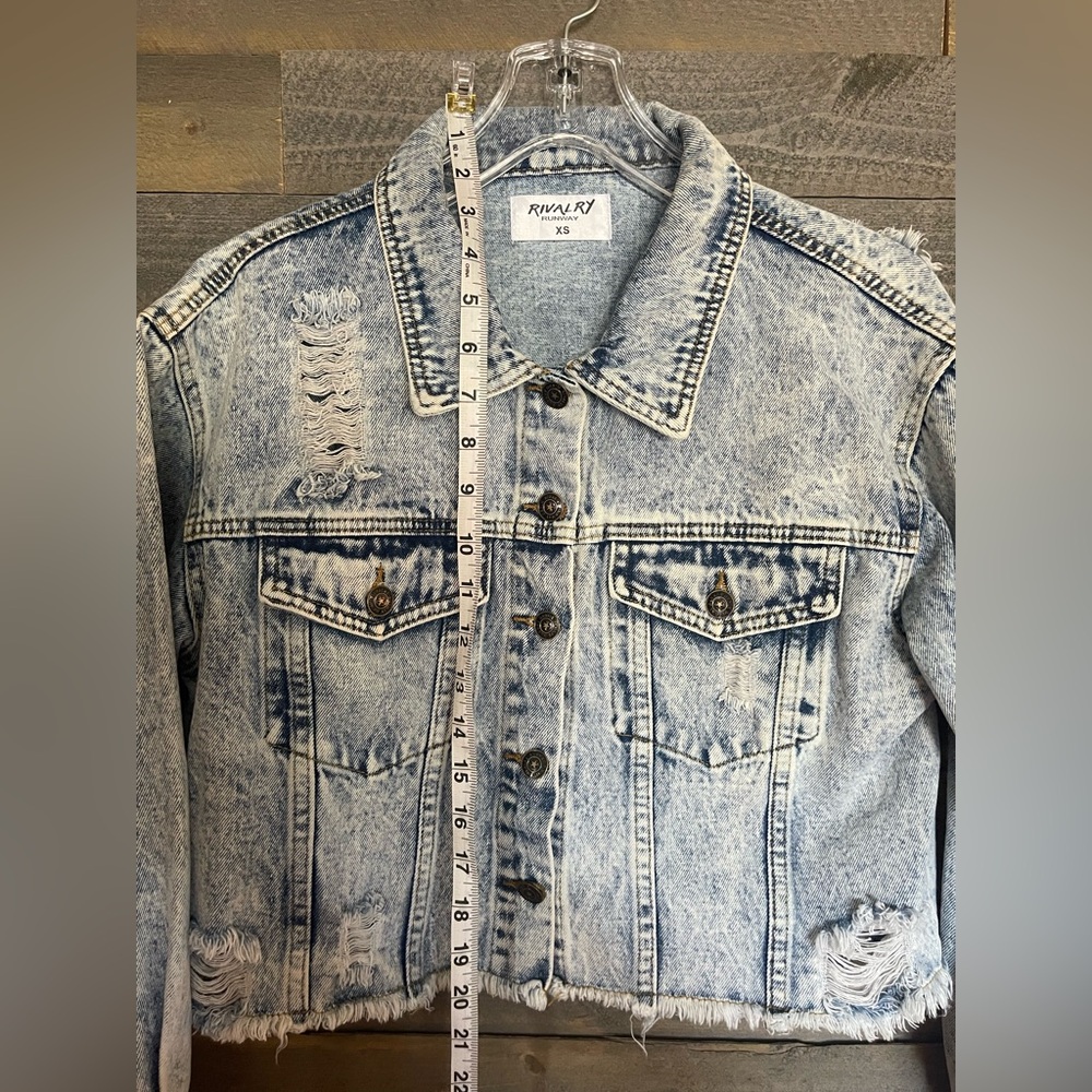 Rivalry Runway Yee Haw Distressed Denim Jacket - Picture 5 of 6